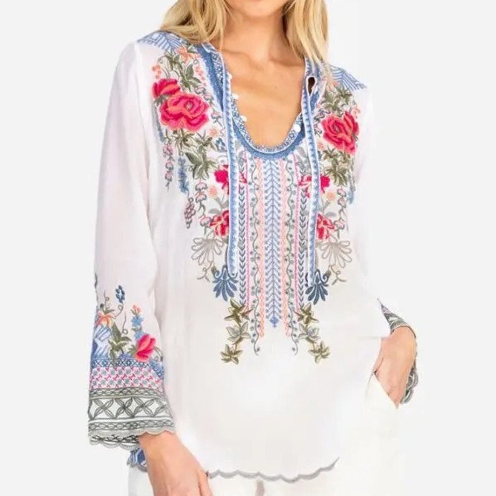 Johnny Was Millie Blouse size XS NWT - Picture 4 of 11